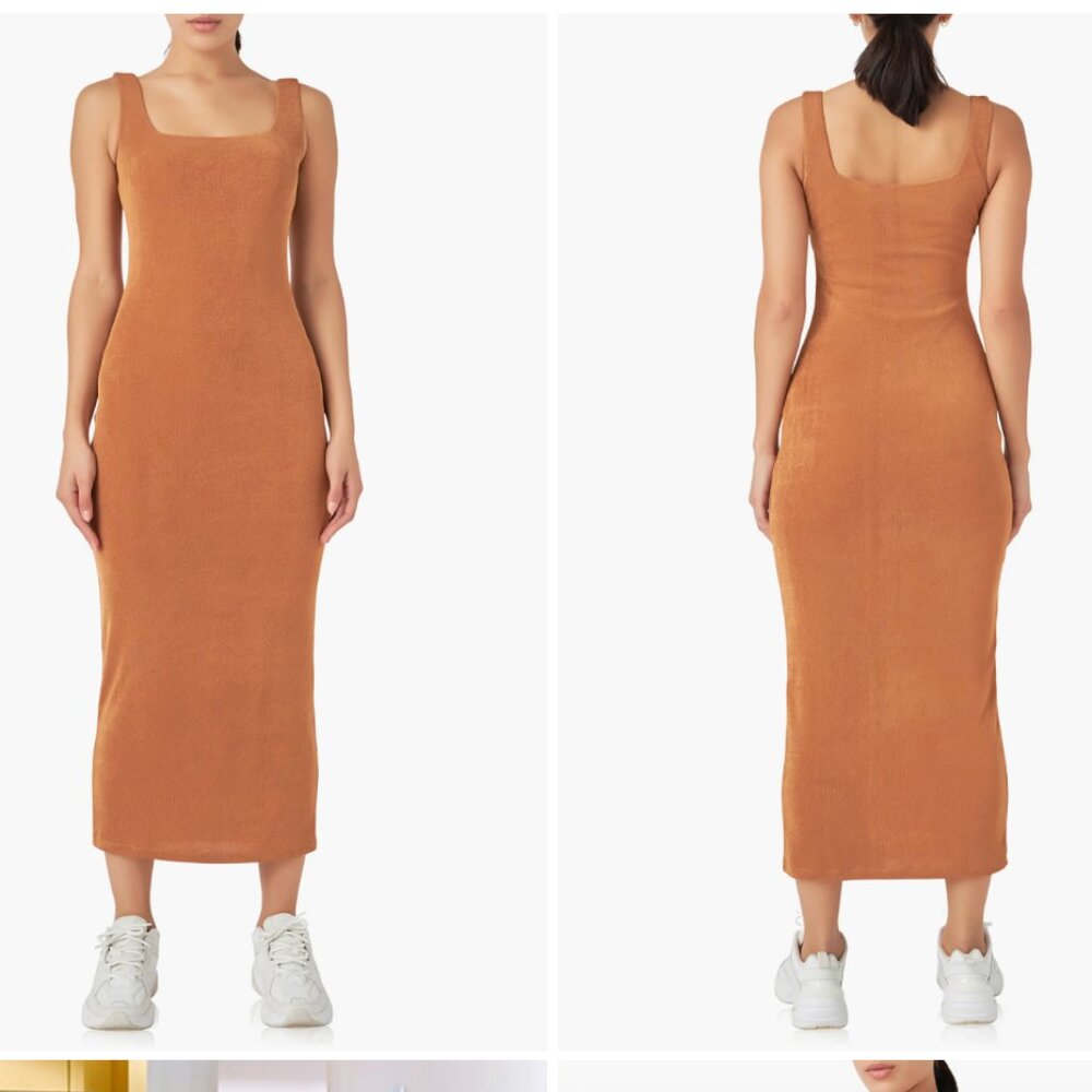 Grey Lab Sleeveless Woven Dress
